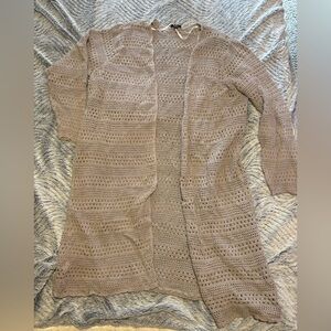 Torrid Plus Size Gray Open Knit Cardigan